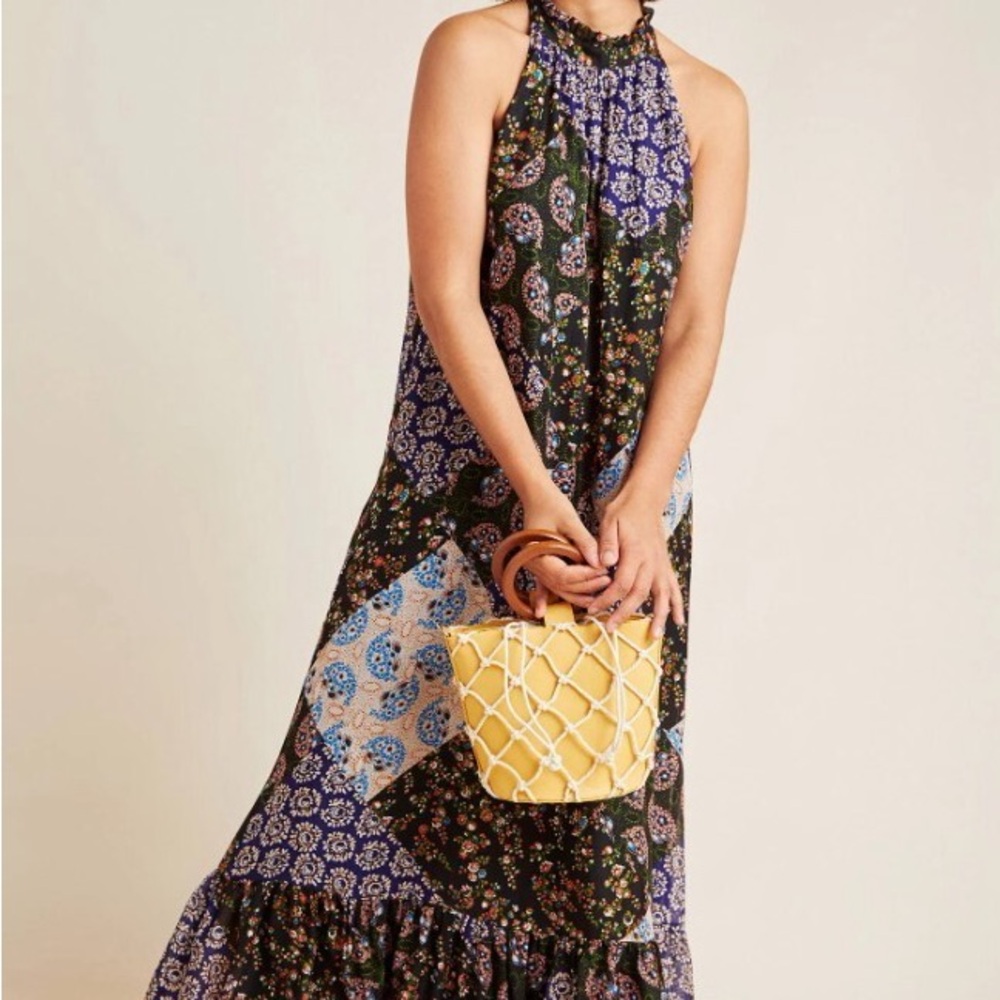 Maeve Katrina Multicolor Patchwork Maxi - image 1